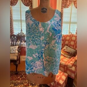 Blue and Green Lilly Pulitzer blouse